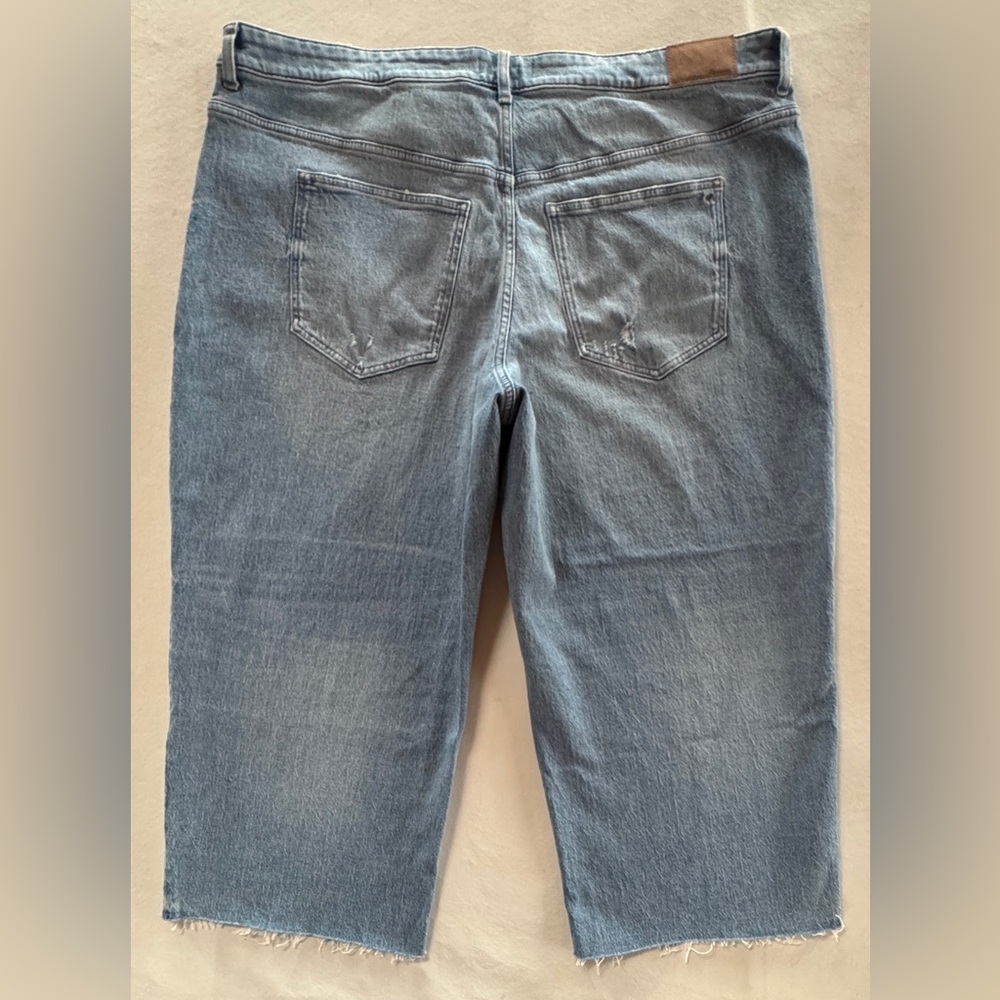 Madewell NT157 The Perfect Vintage Wide-Leg Crop Jeans Hallstead Wash (24W) - Picture 4 of 17